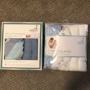 Aden silky soft swaddles & muslin squares